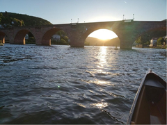 Die Alte Brücke bei aufgehender Sonne